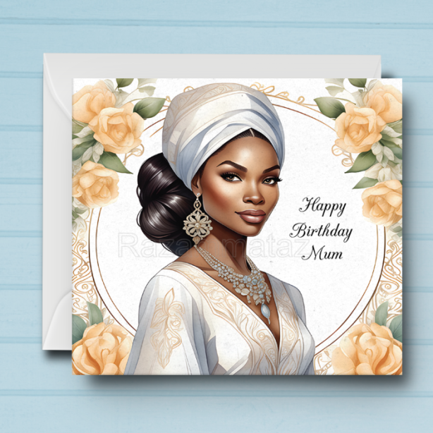 Black Woman Birthday Card U2